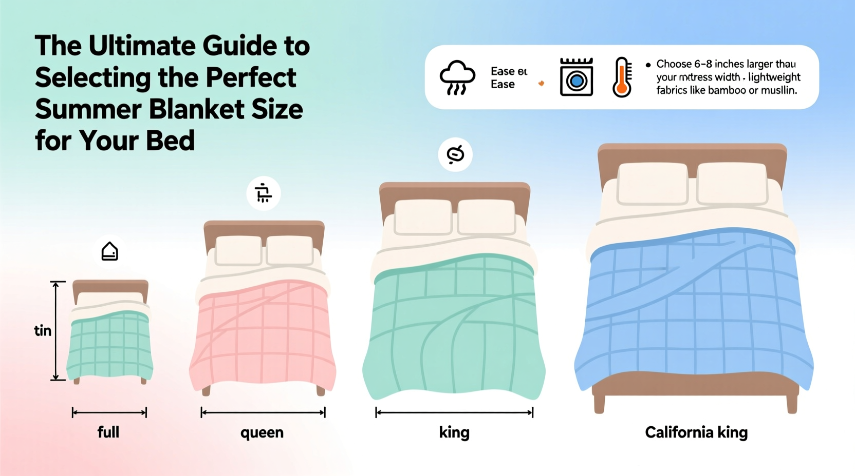 the ultimate guide to selecting the perfect summer blanket size for your bed