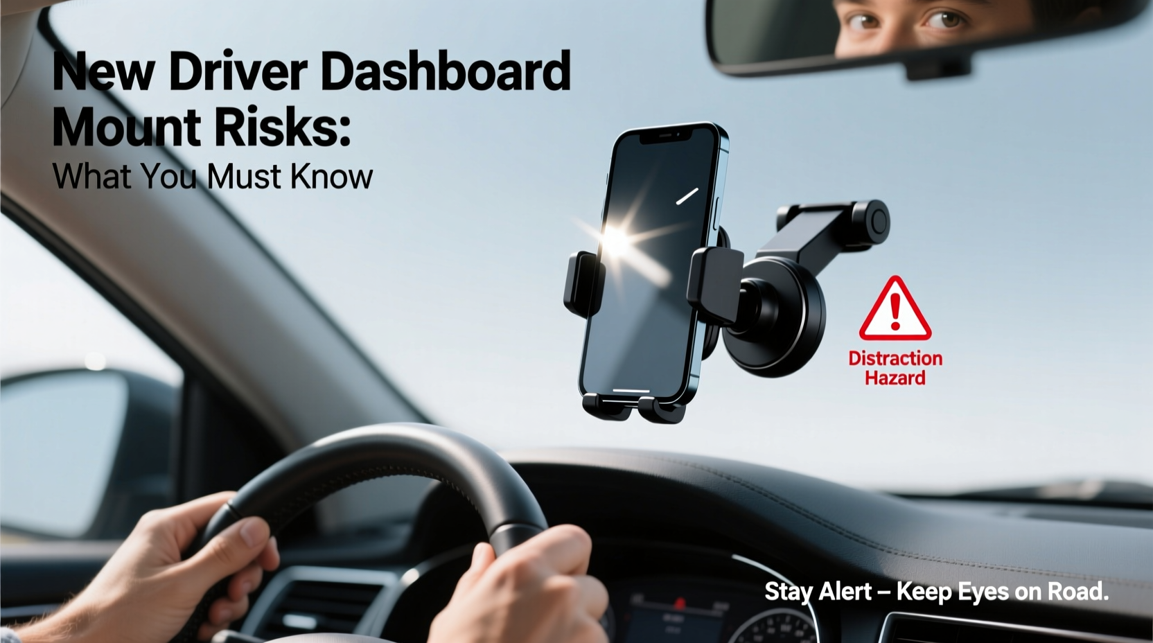 new driver dashboard mount risks