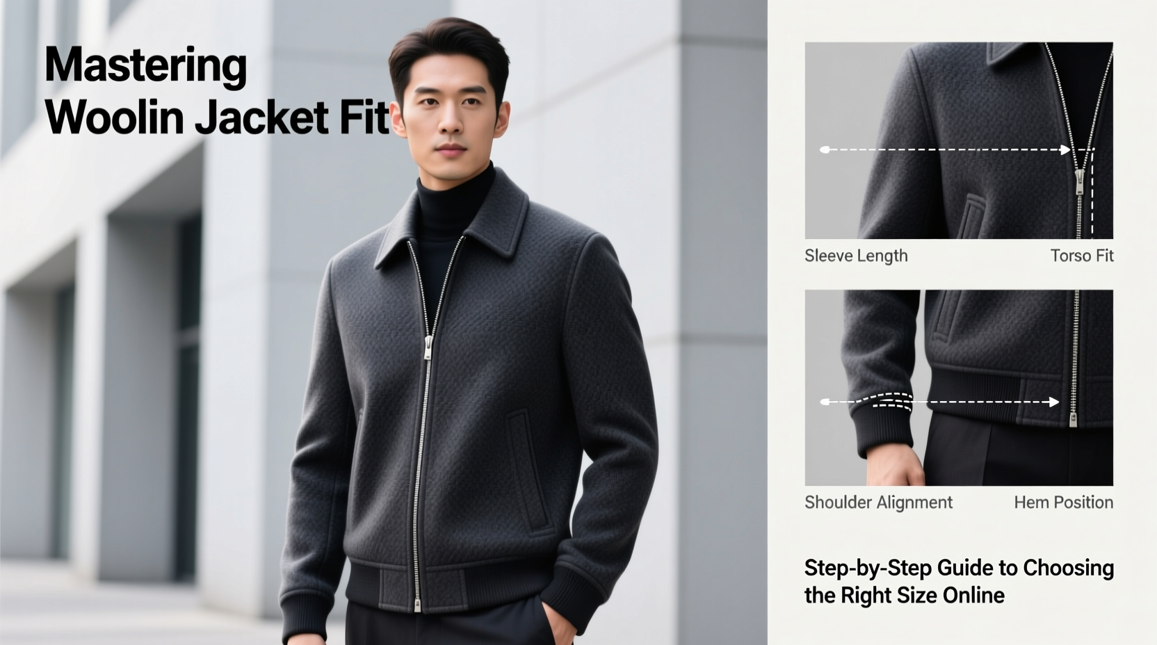 mastering woolen jacket fit a step by step guide to choosing the right size online