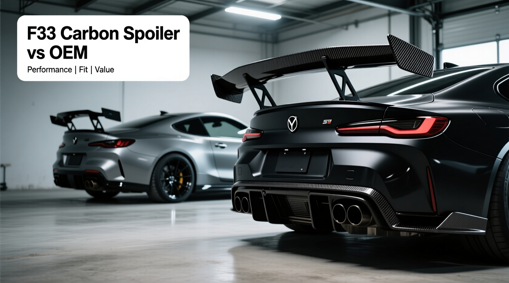f33 carbon spoiler vs oem