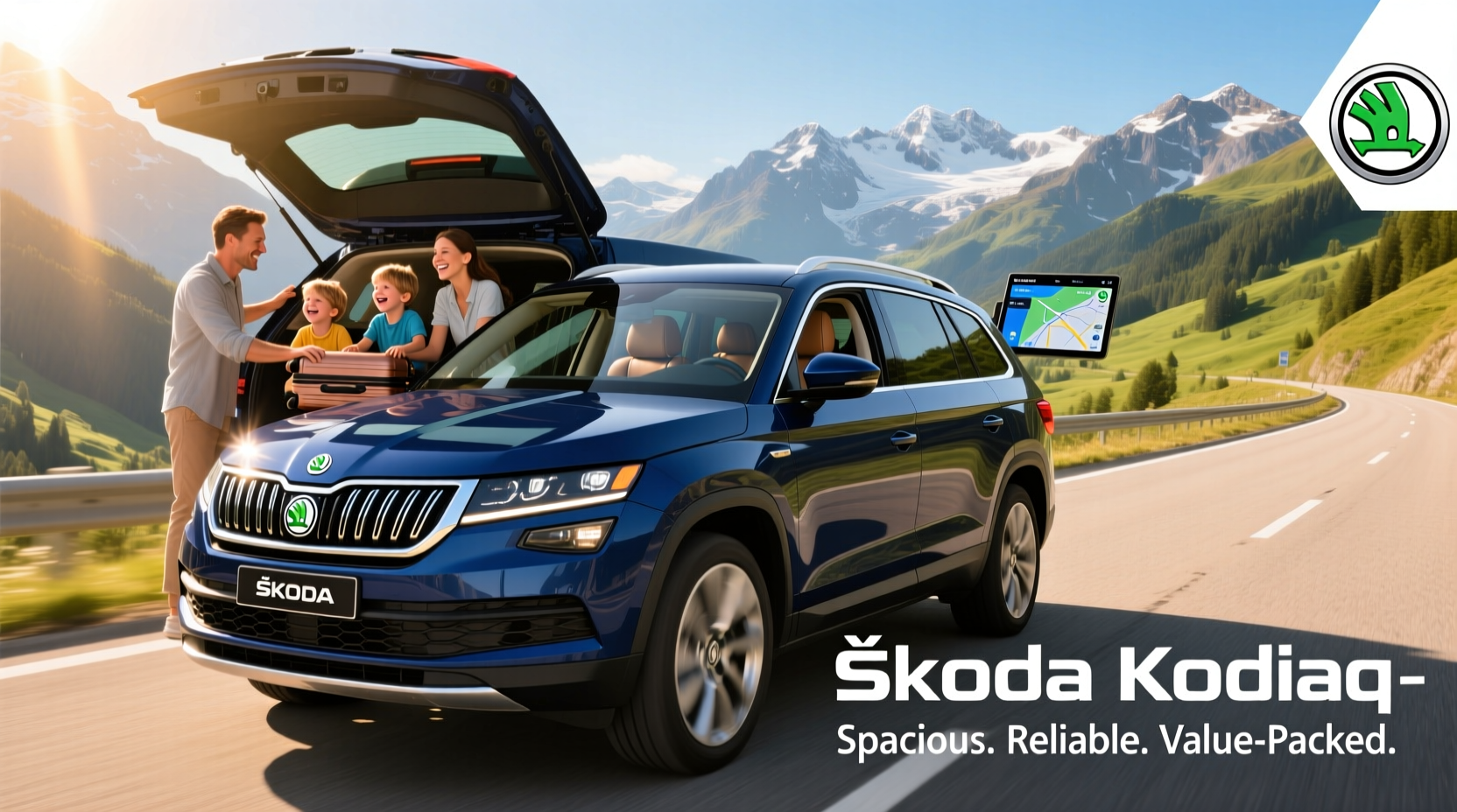 kodiaq road trip family