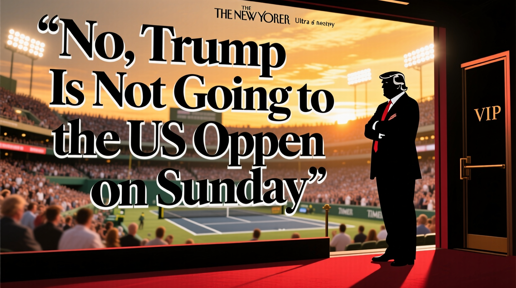 is trump going to the us open on sunday
