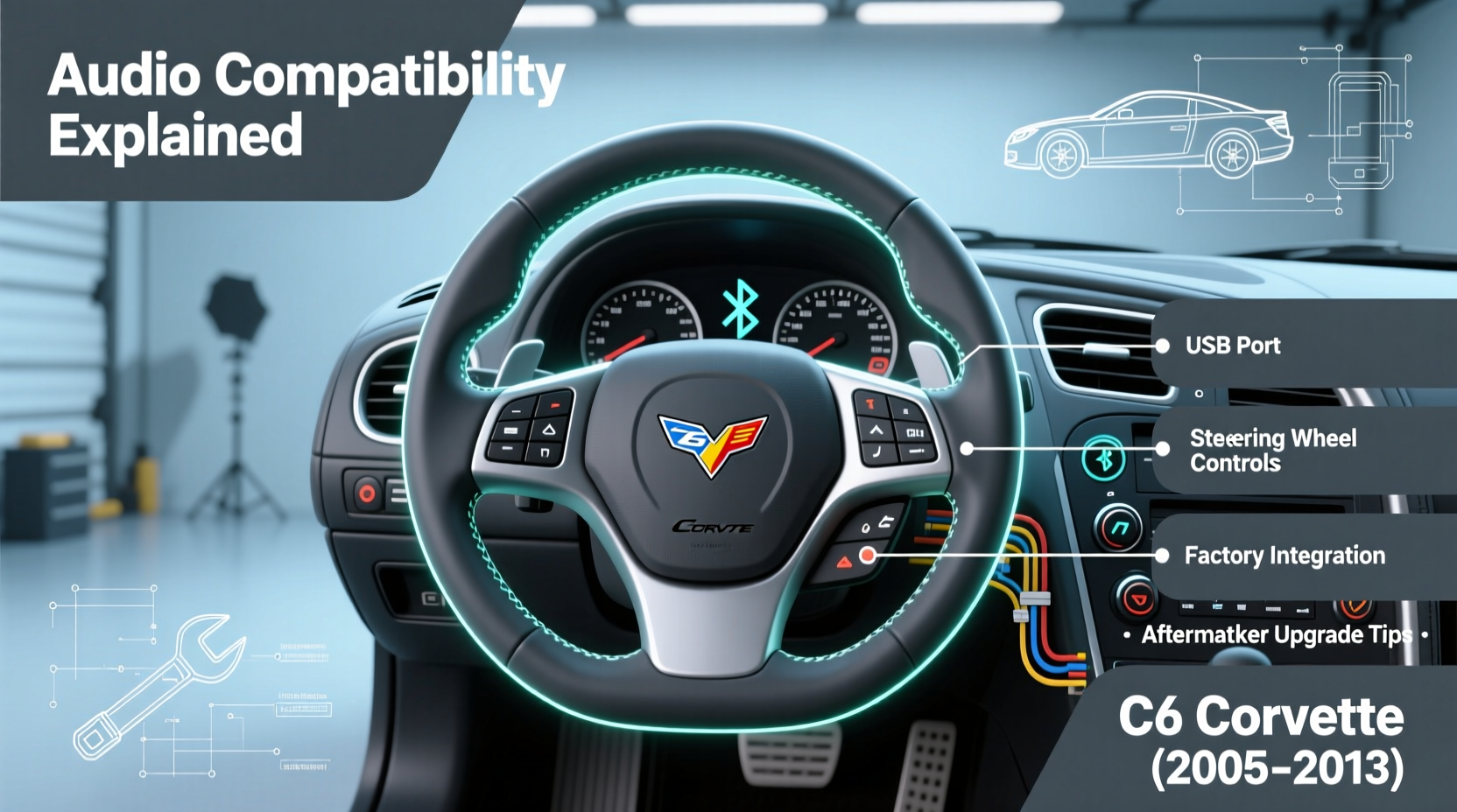 c6 steering wheel audio compatibility