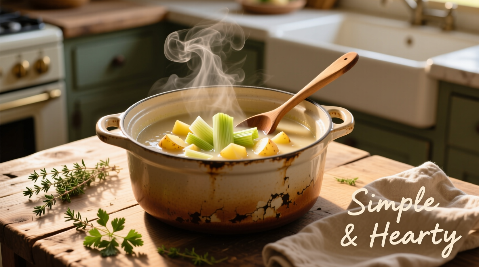 crock pot potato leek soup