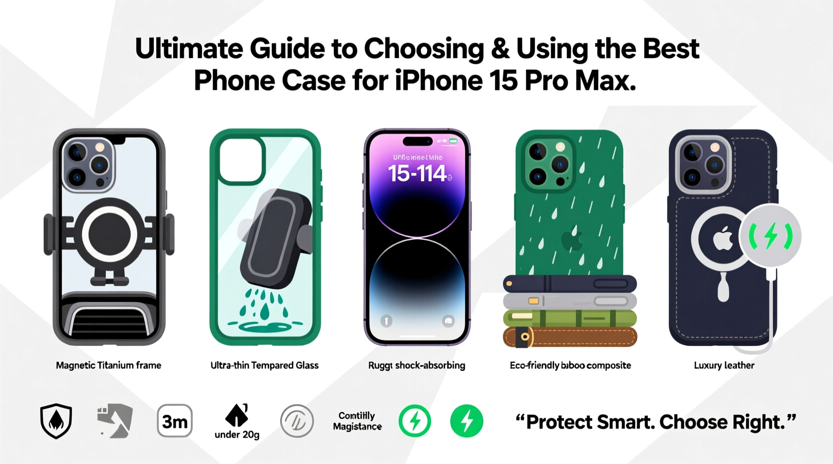 ultimate guide to choosing and using the best phone case to protect your iphone 15 pro max