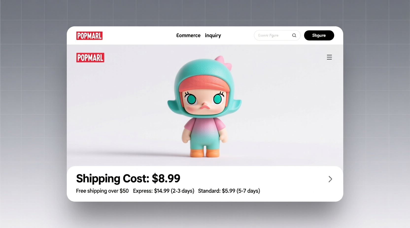 how much is shipping for popmart