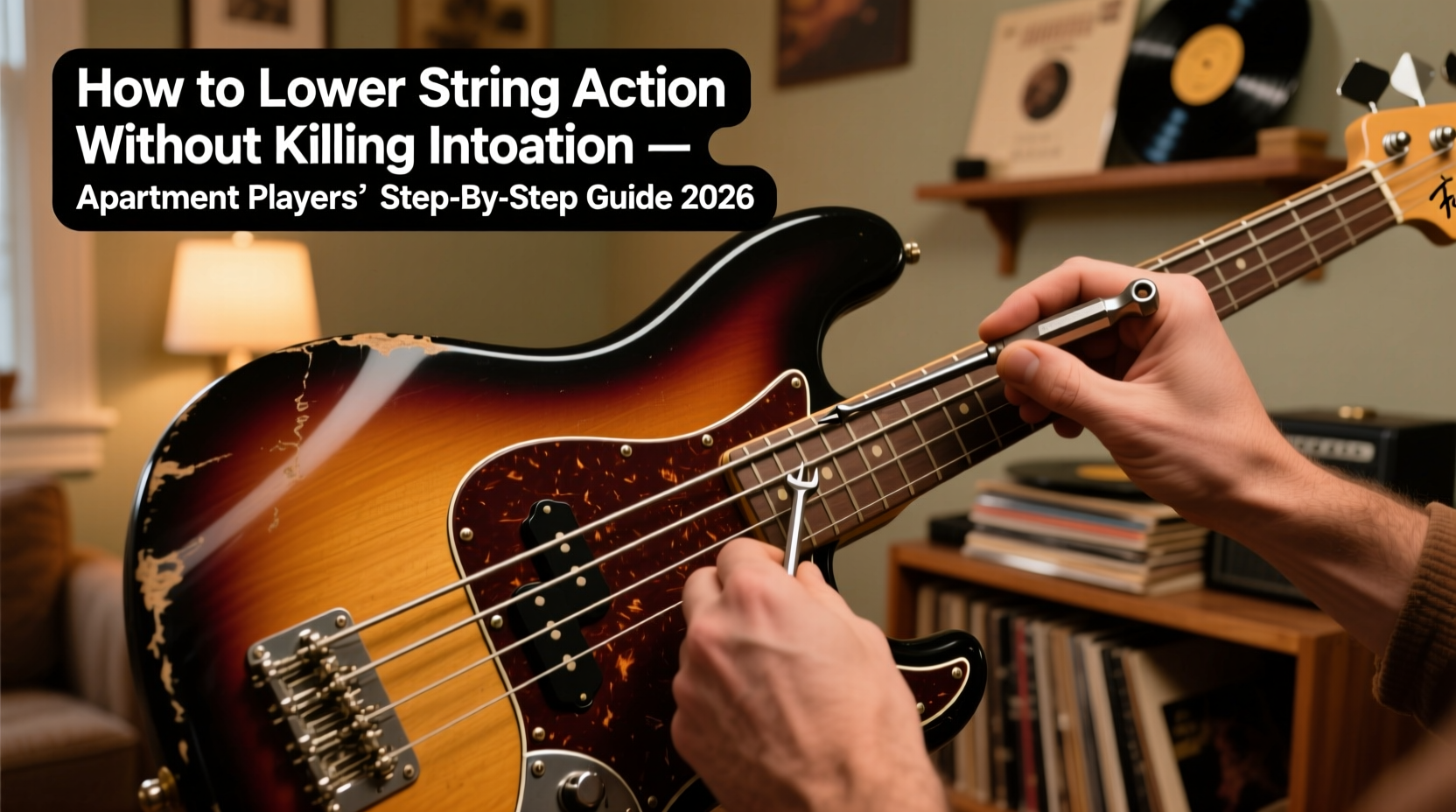 How to Lower String Action on a Vintage 1970s Bass Thunderbird Tbird Without Killing Intonation — Apartment Players’ Step-by-Step Guide 2026