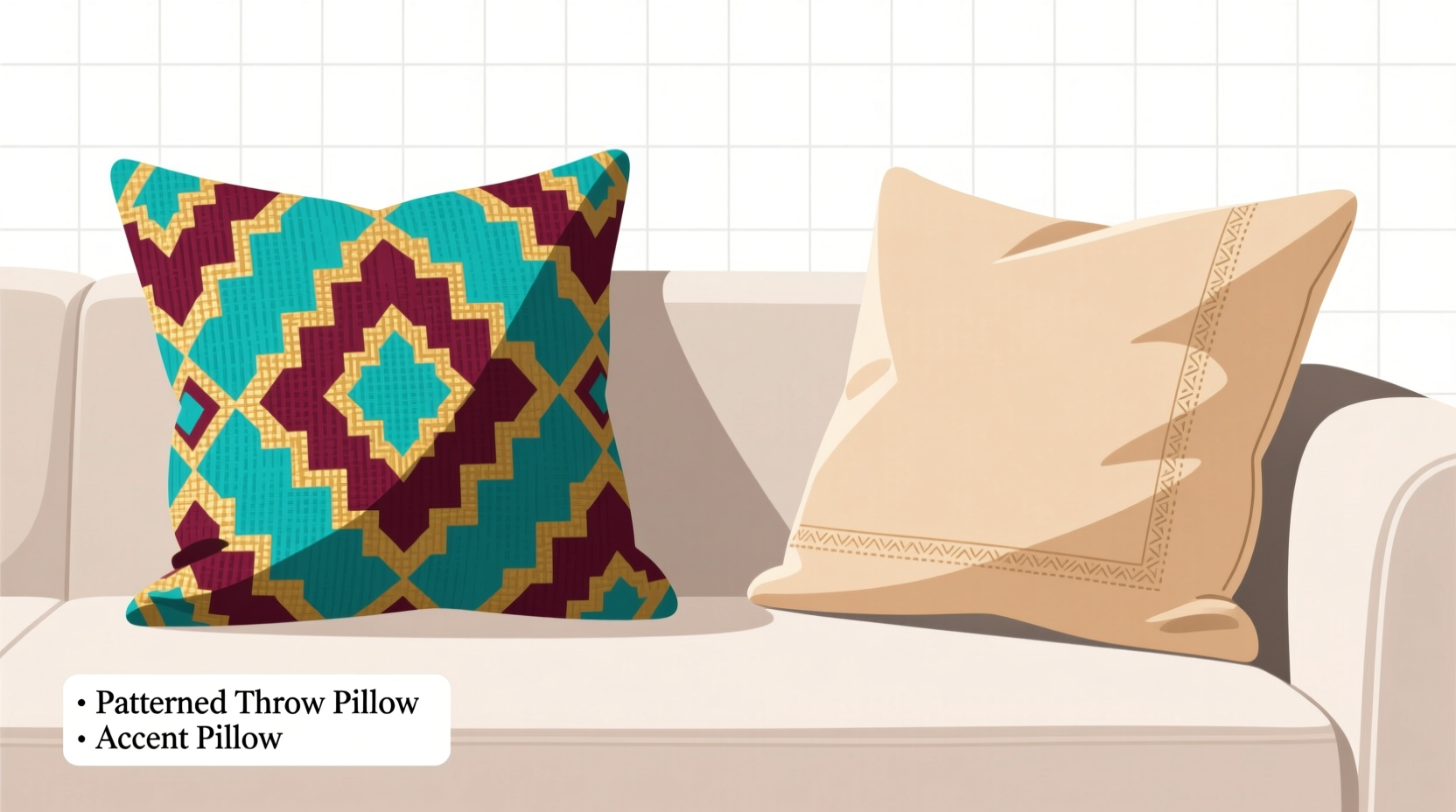 patterned throw pillows vs accent pillows are they really that different or just fancy names