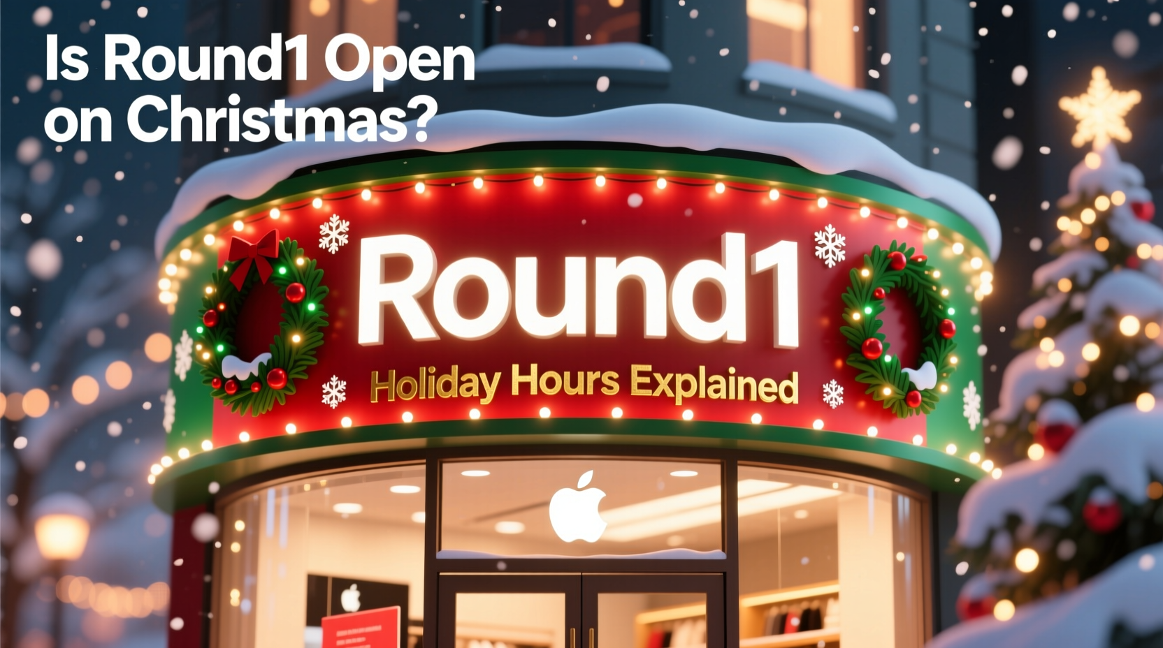 is round 1 open on christmas