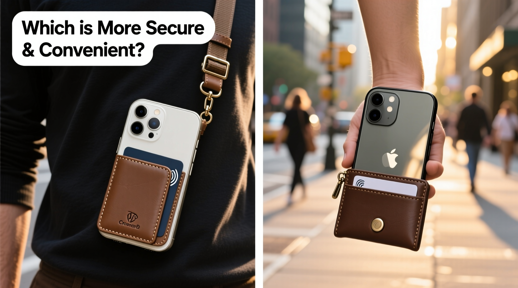 crossbody iphone case with wallet vs wristlet which is more secure convenient 2