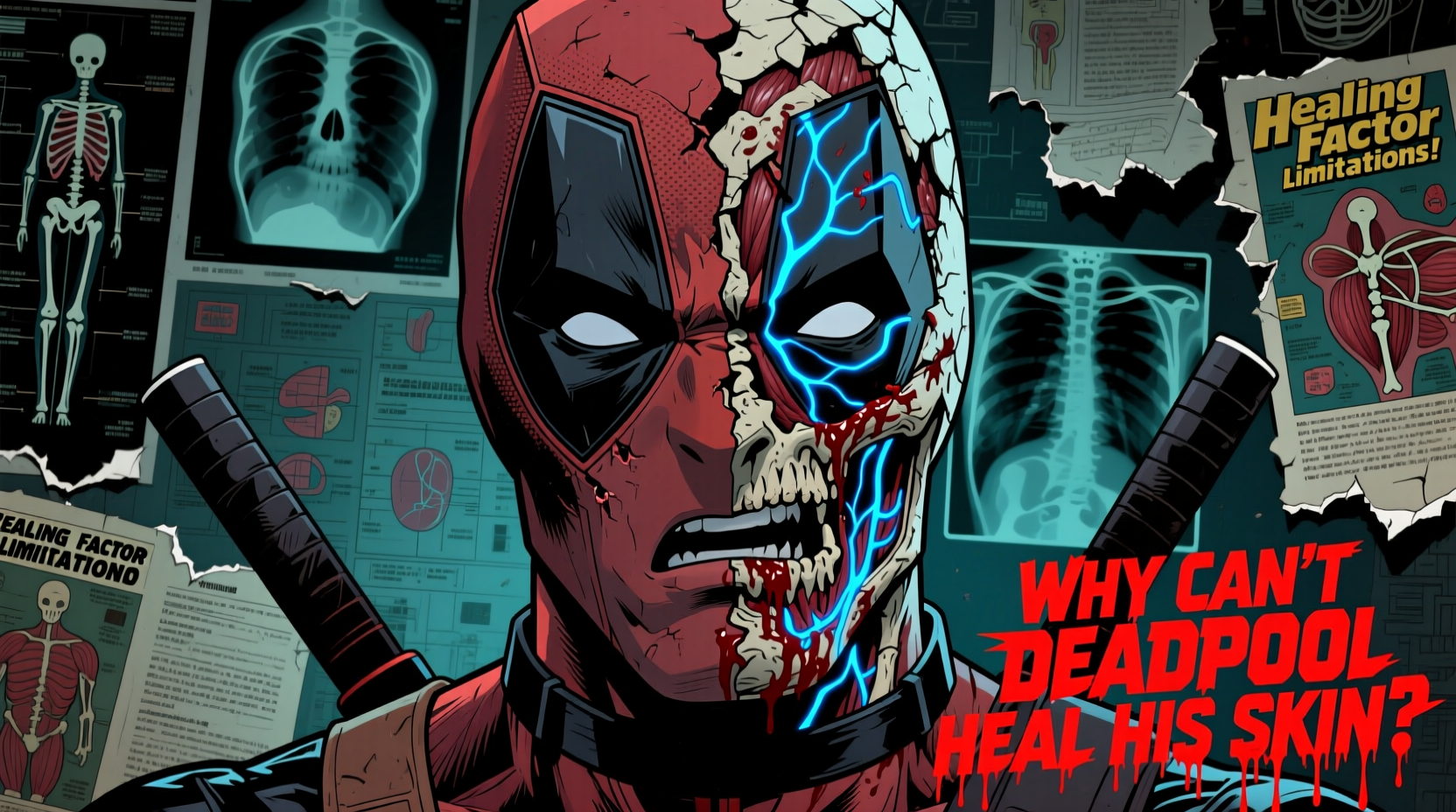 why cant deadpool heal his skin exploring the limitations