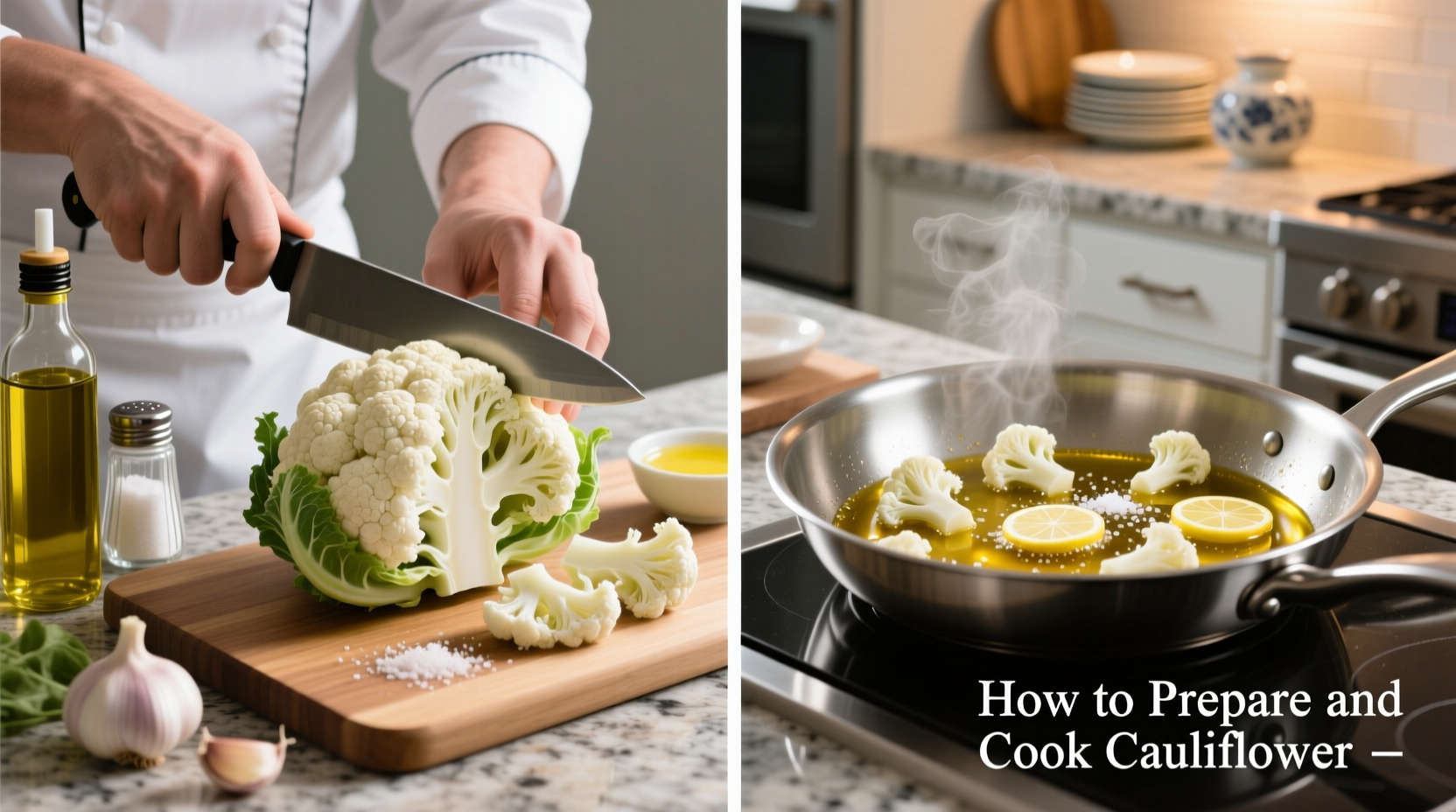 Blumenkohl zubereiten und servieren