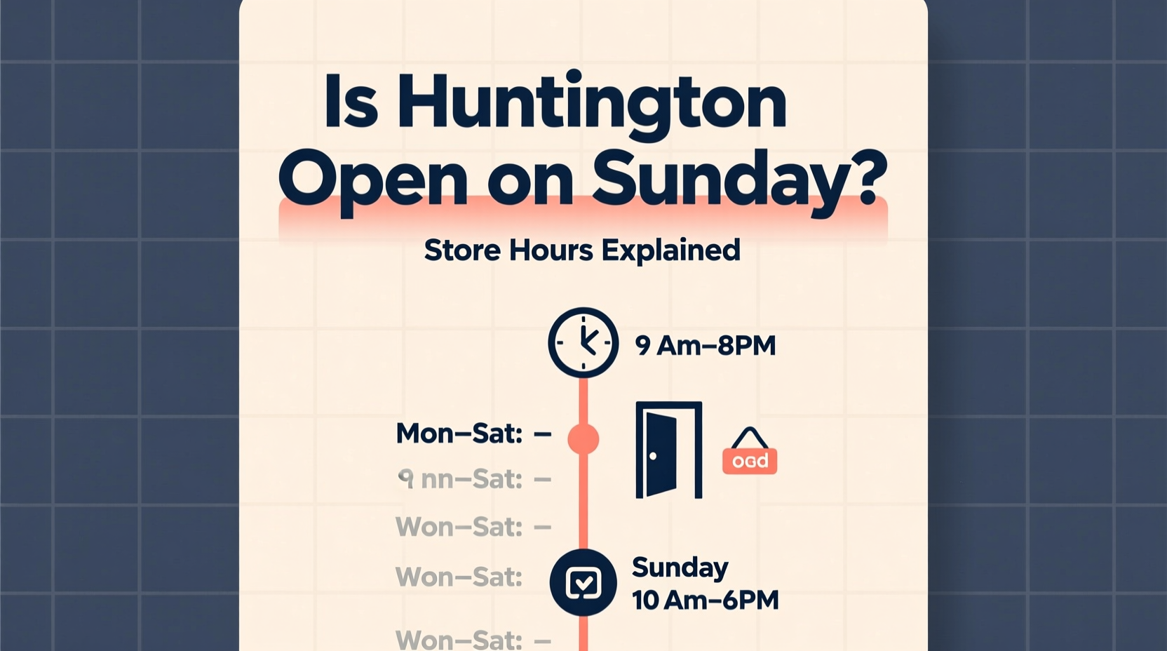 is huntington open on sunday