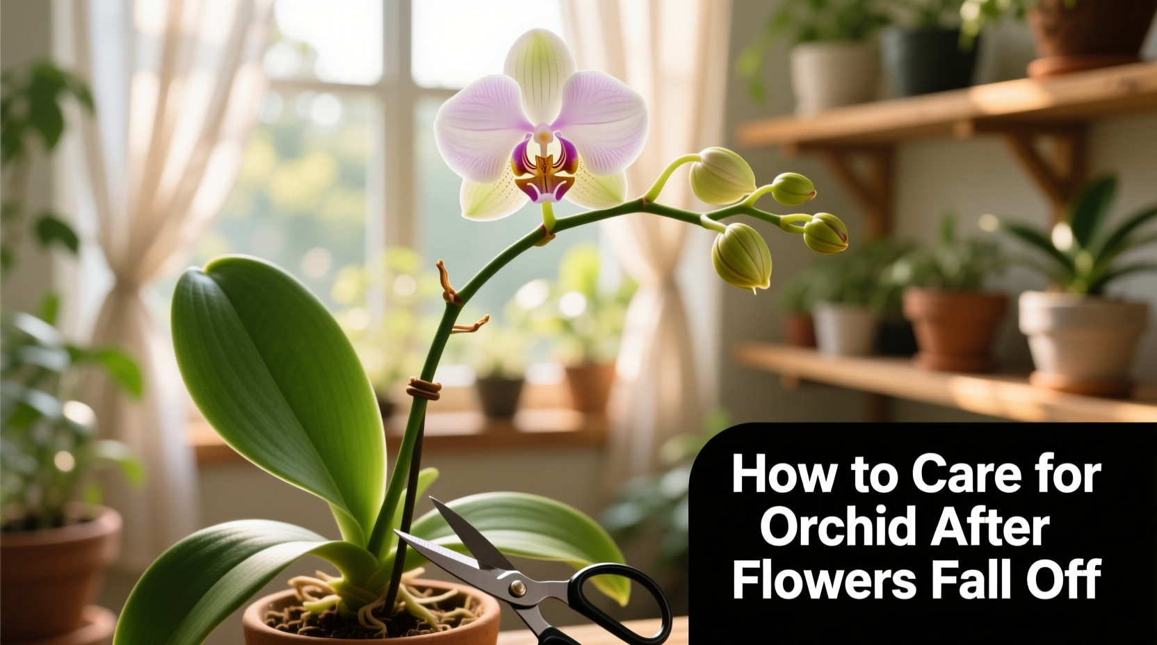 how to care for orchid after flowers fall off