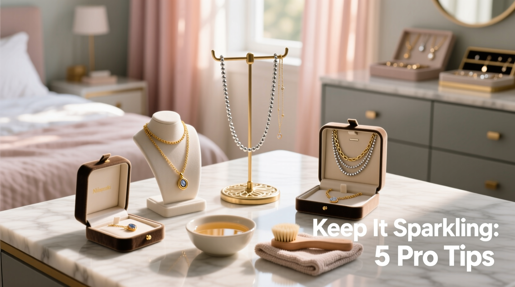 essential tips for cleaning and storing necklaces to keep them sparkling and tangled free