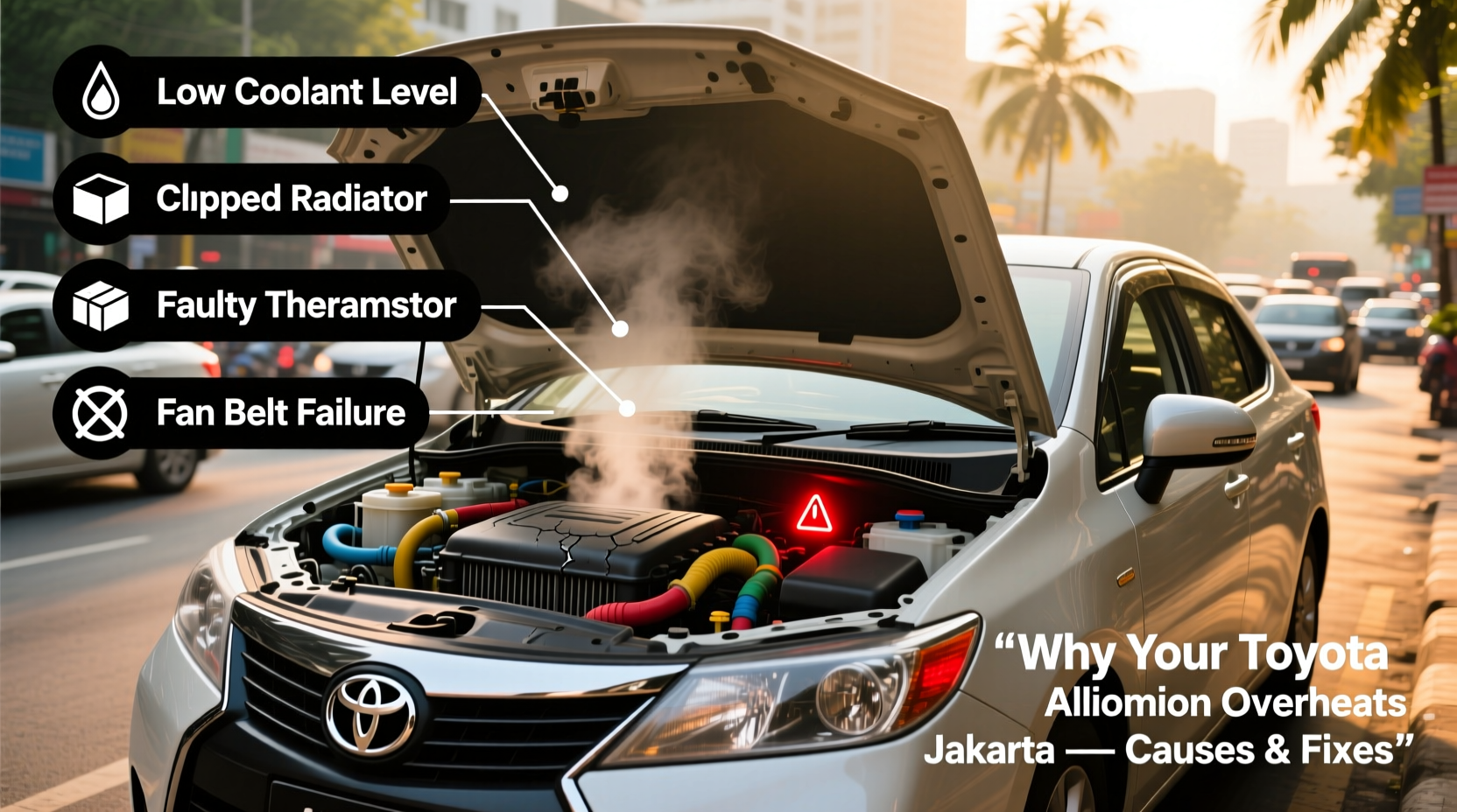 allion engine overheat jakarta
