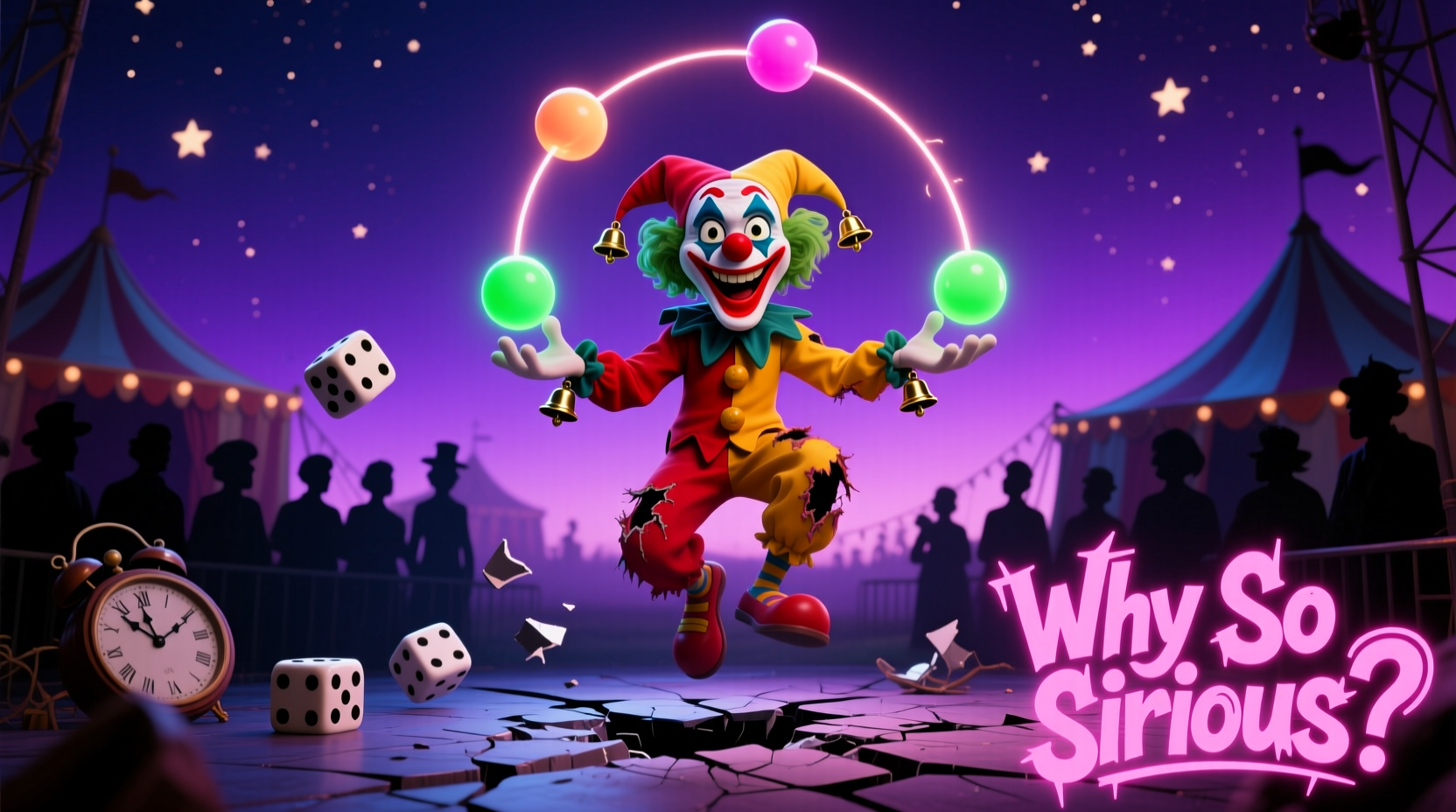 why so serious juggling clown labubu