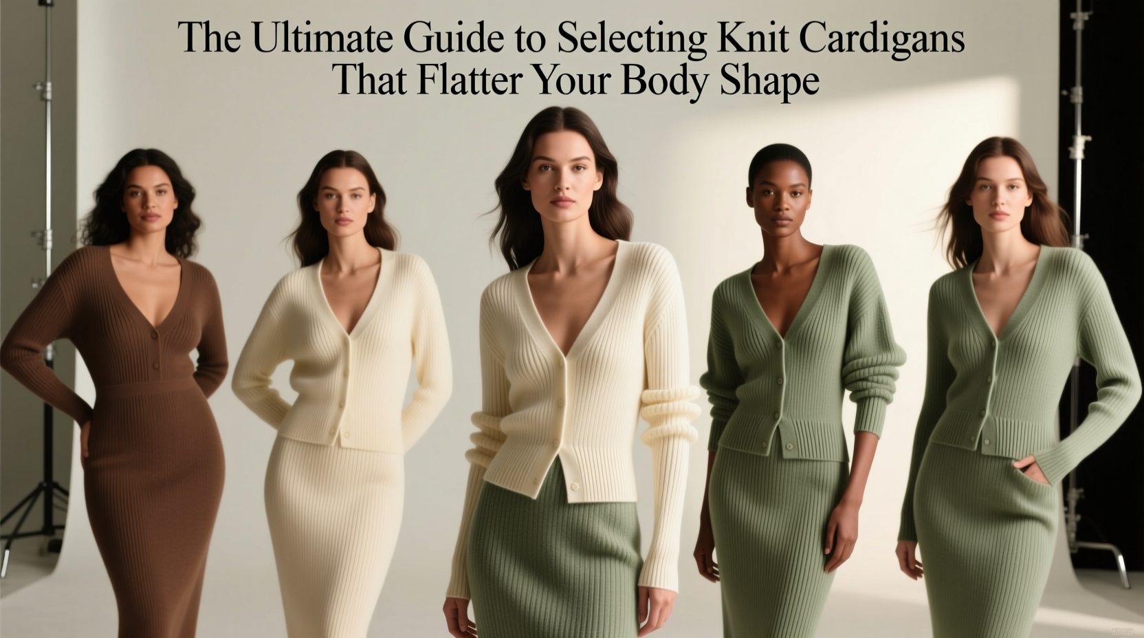the ultimate guide to selecting knit cardigans that flatter your body shape