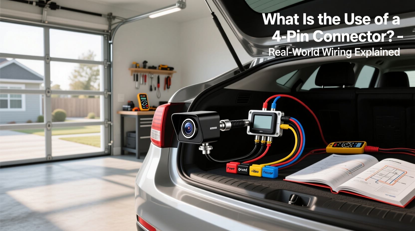 How to choose 4 pin connector backup camera cable,What is the use of 4 pin connector?