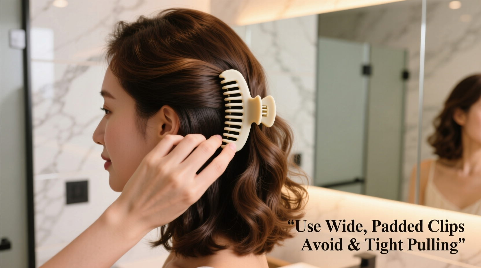 effective ways to use claw clips without causing hair damage
