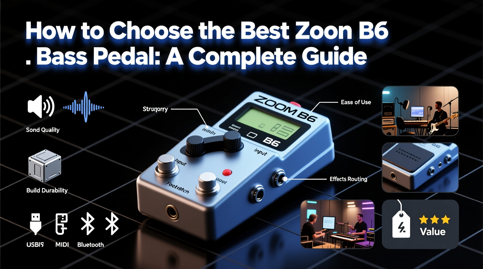 How to Choose the Best Zoom B6 Bass Pedal for Your Needs