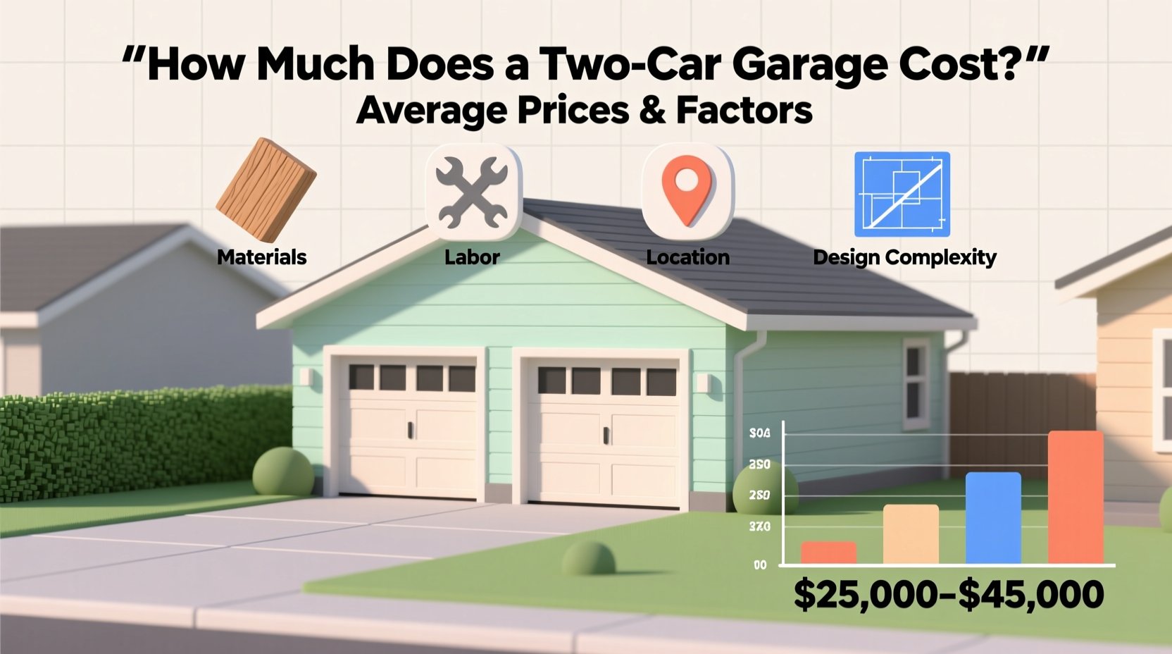 how much does it cost for a two car garage