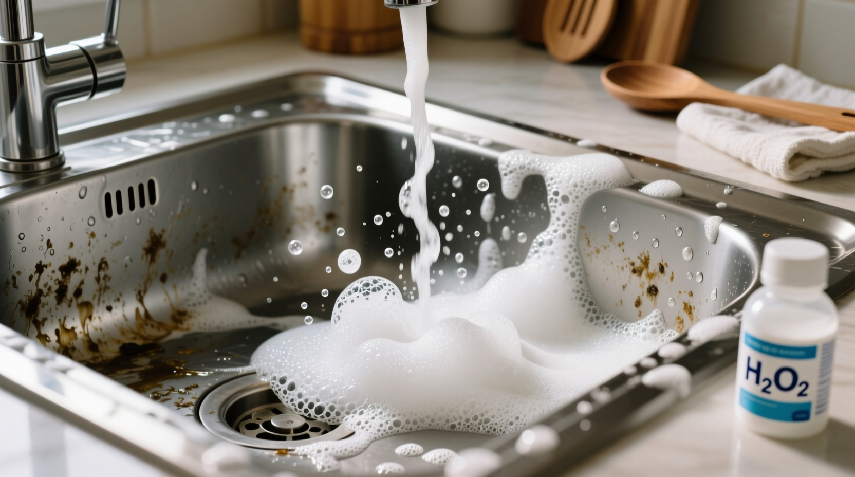baking soda and hydrogen peroxide cleaning