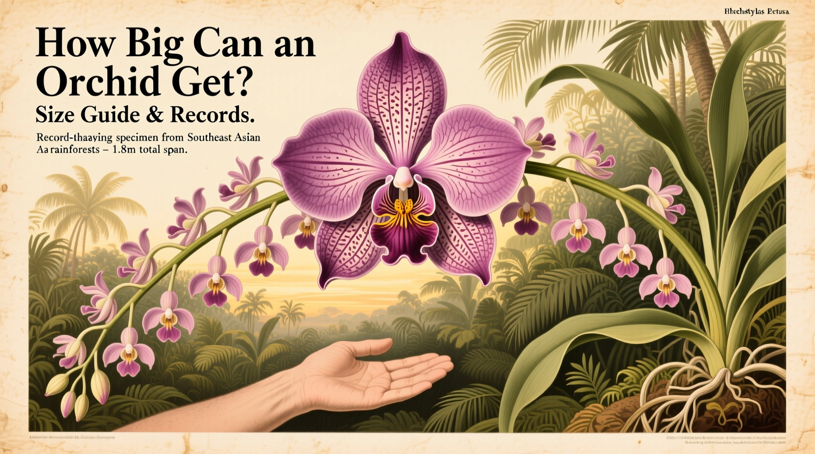 how big can an orchid get