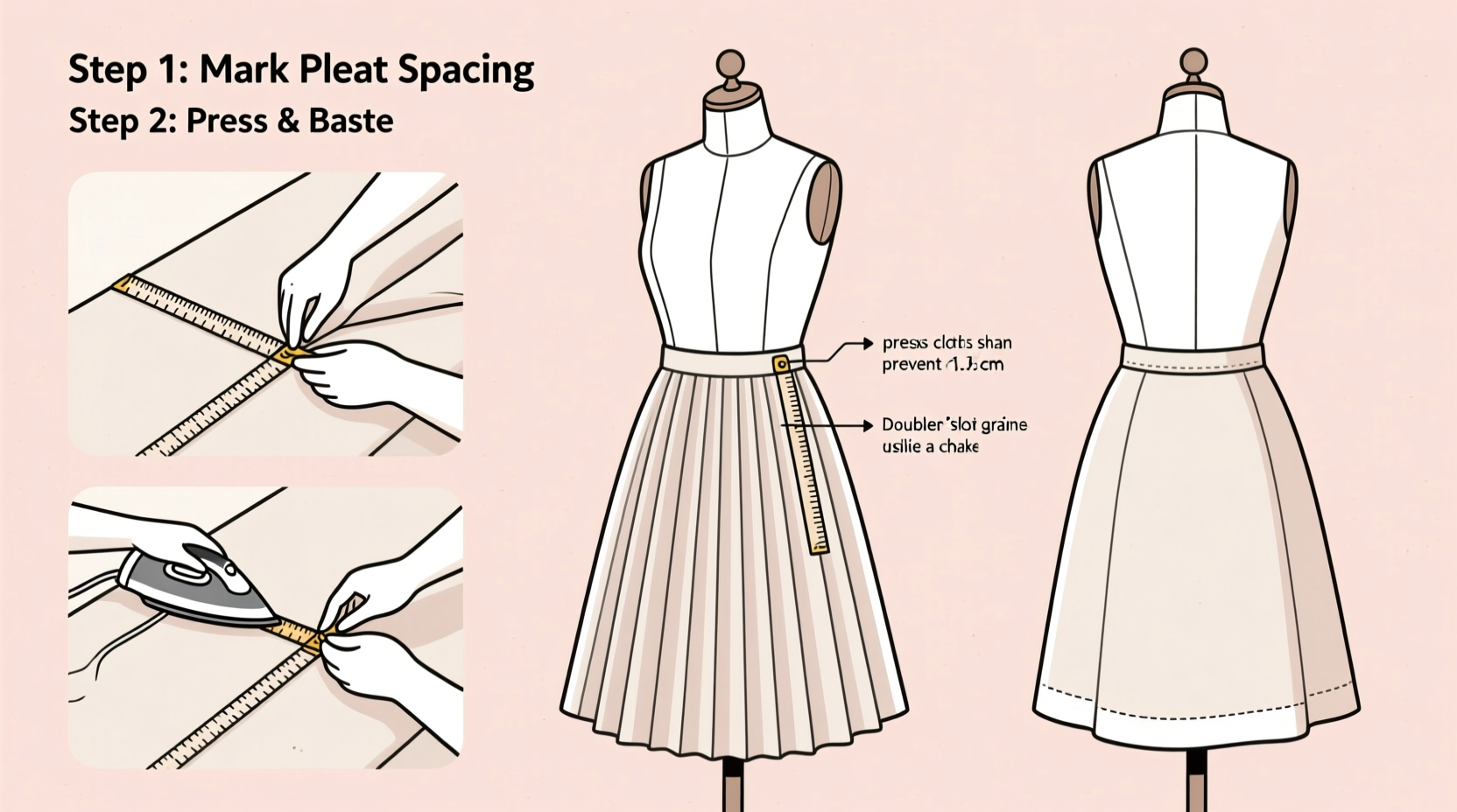 step by step guide to making a pleated skirt for women tips and techniques for beginners