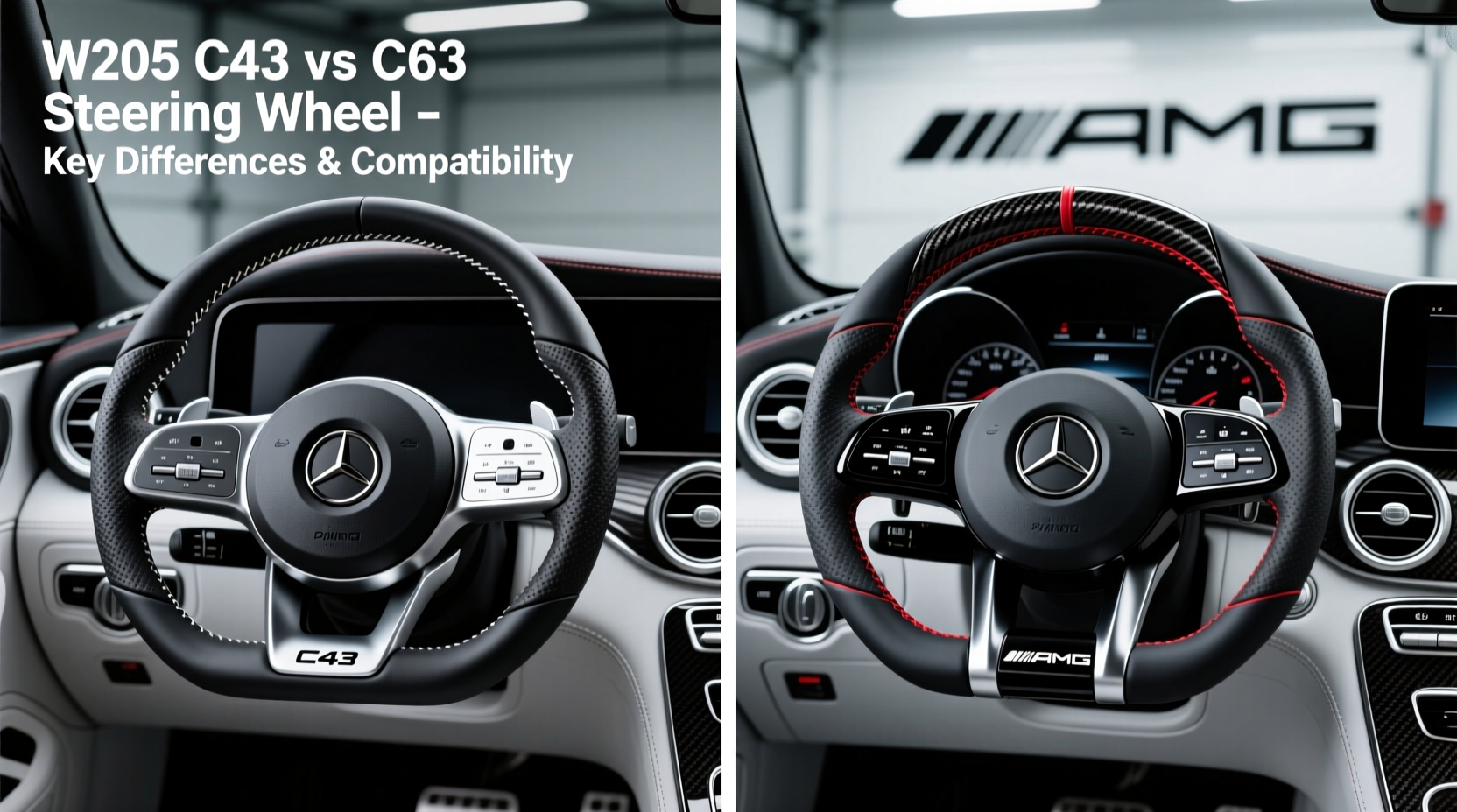 w205 c43 vs c63 steering wheel