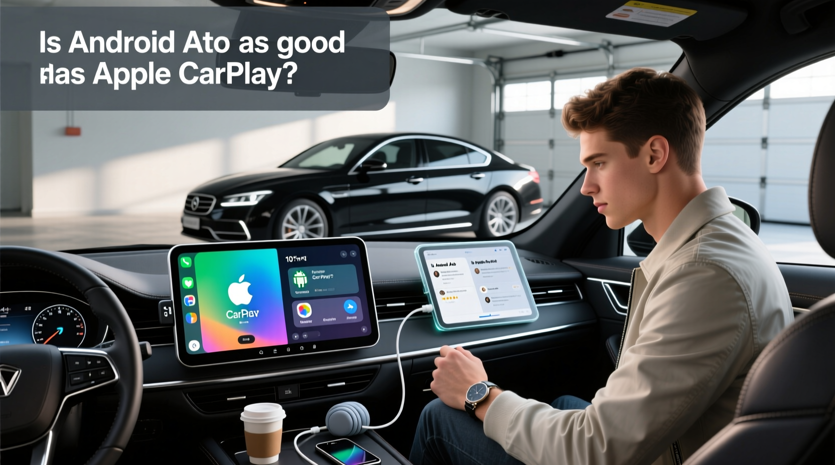 Laser 10-inch Portable CarPlay Android Auto Guide