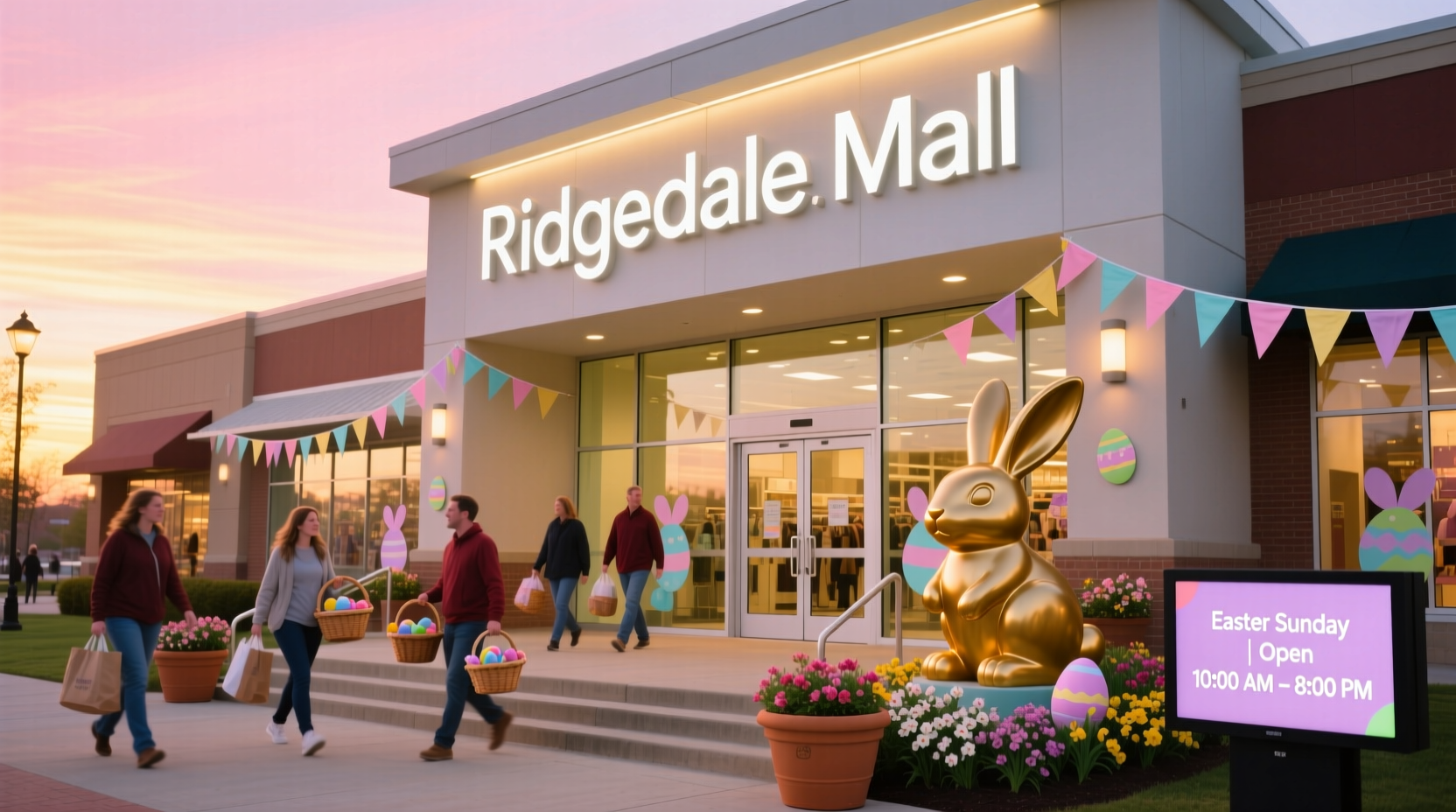 is ridgedale mall open on easter