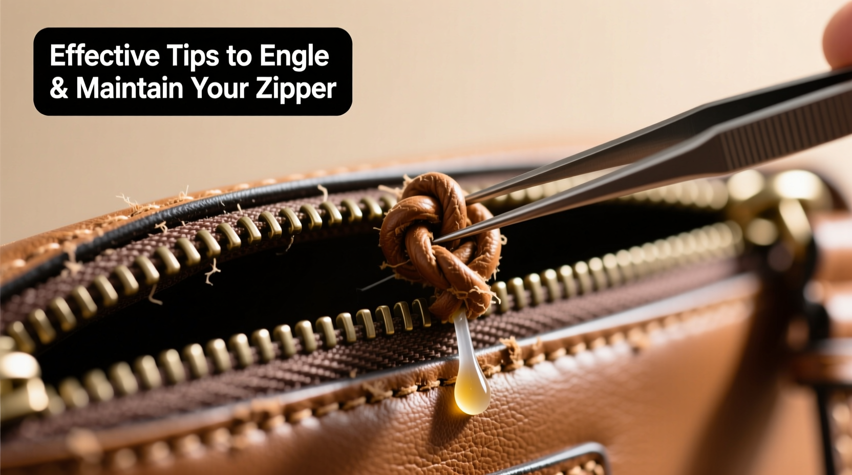effective tips to untangle and maintain a knotted zipper on your bag