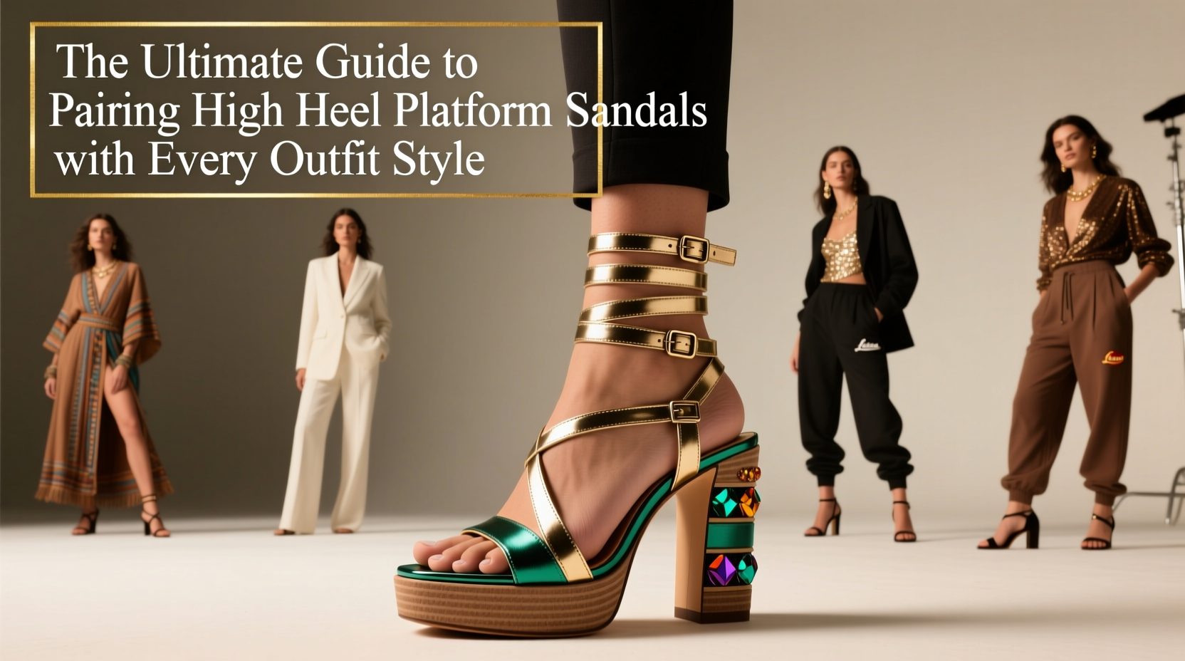 the ultimate guide to pairing high heel platform sandals with every outfit style