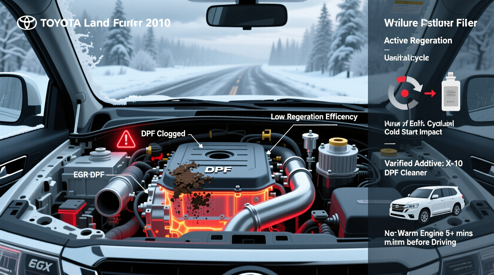 land cruiser 200 dpf winter failure