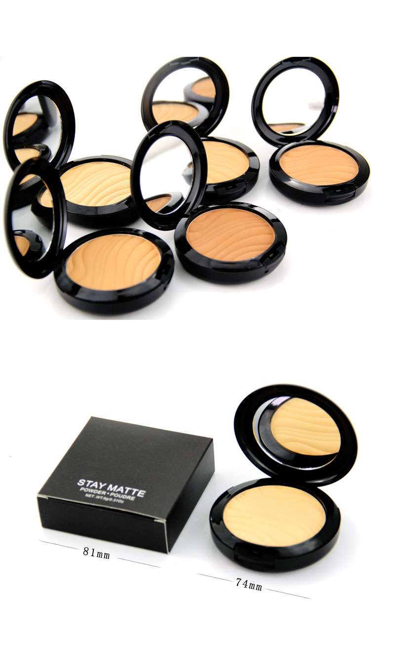 新款化妆品化妆面妆粉与波浪条纹压粉创造完美的制作效果控油定型粉