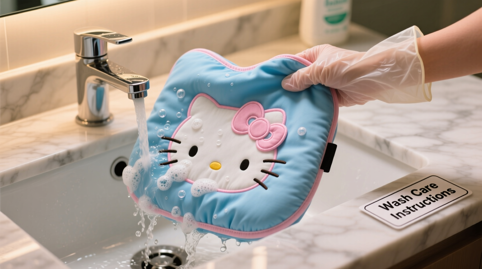 How to Wash a Blue Hello Kitty Car Seat Cover Safely