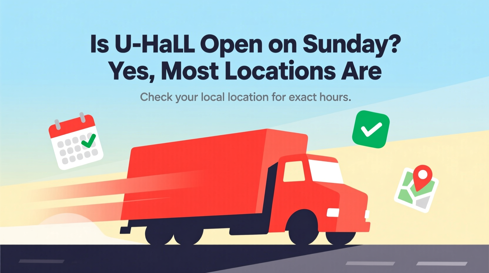 is u haul open on sunday