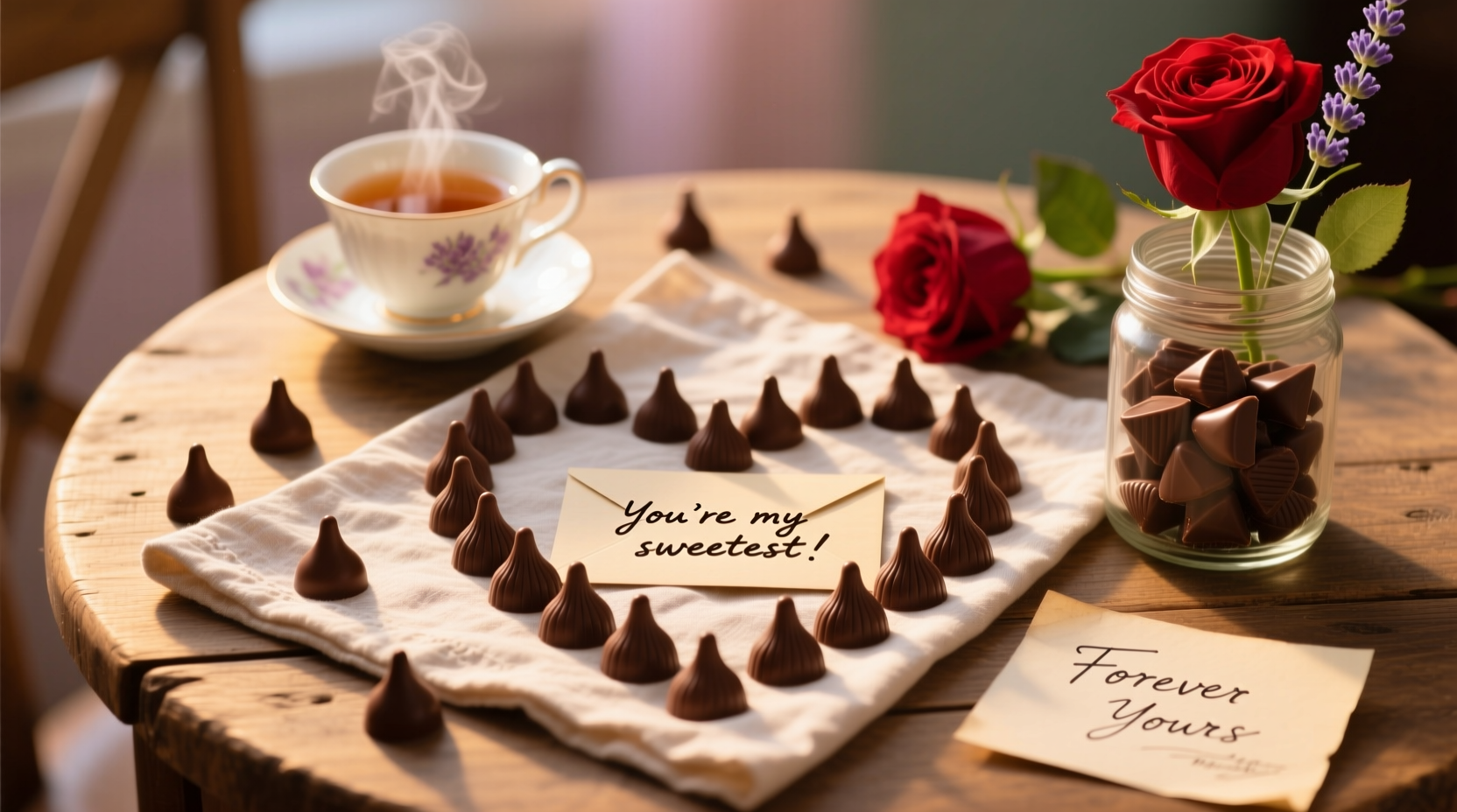 what to do with chocolate kisses for valentines day
