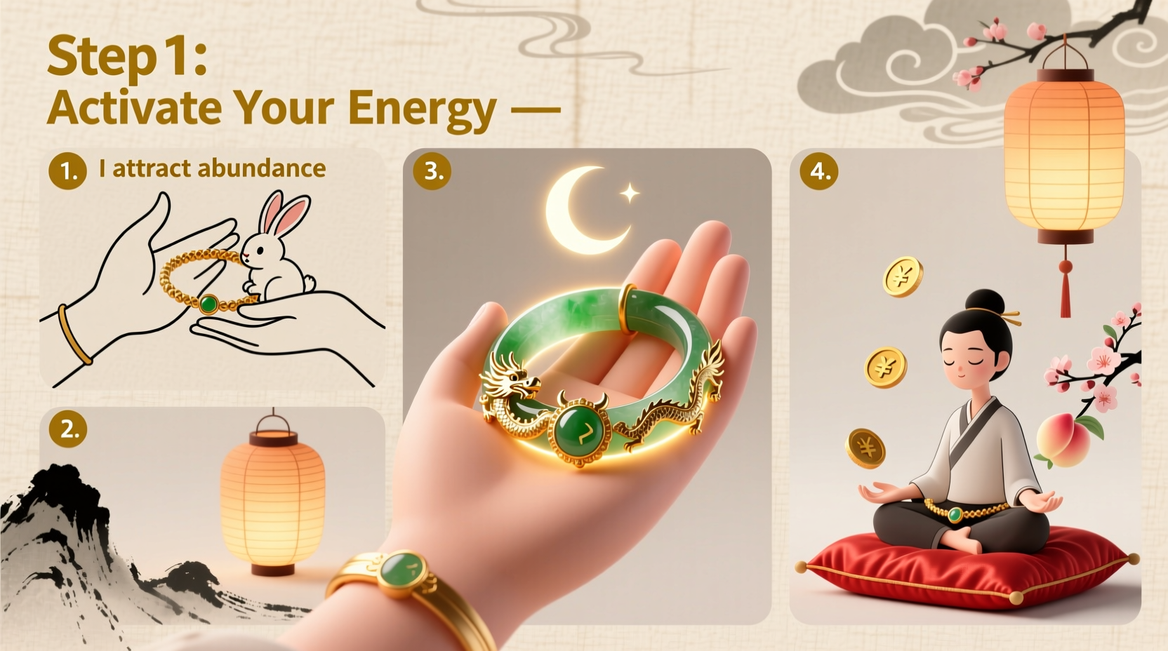 unlocking prosperity a step by step guide to manifest good luck with your chinese zodiac bracelet