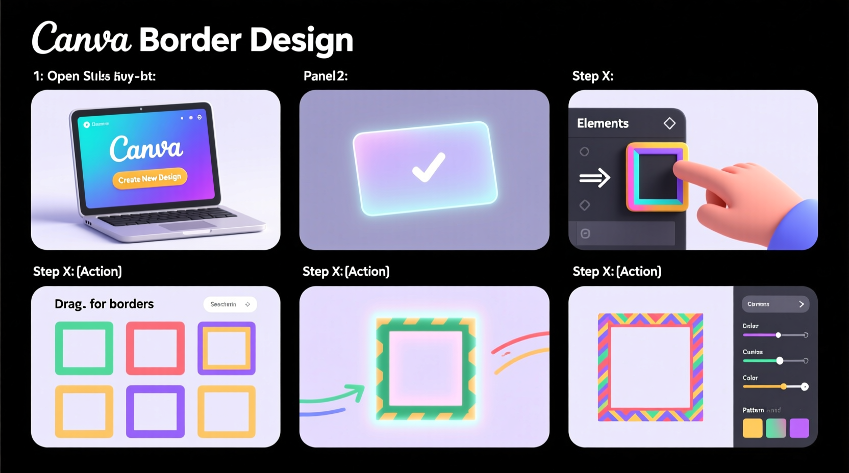 creative ways to design custom borders on canva a step by step guide
