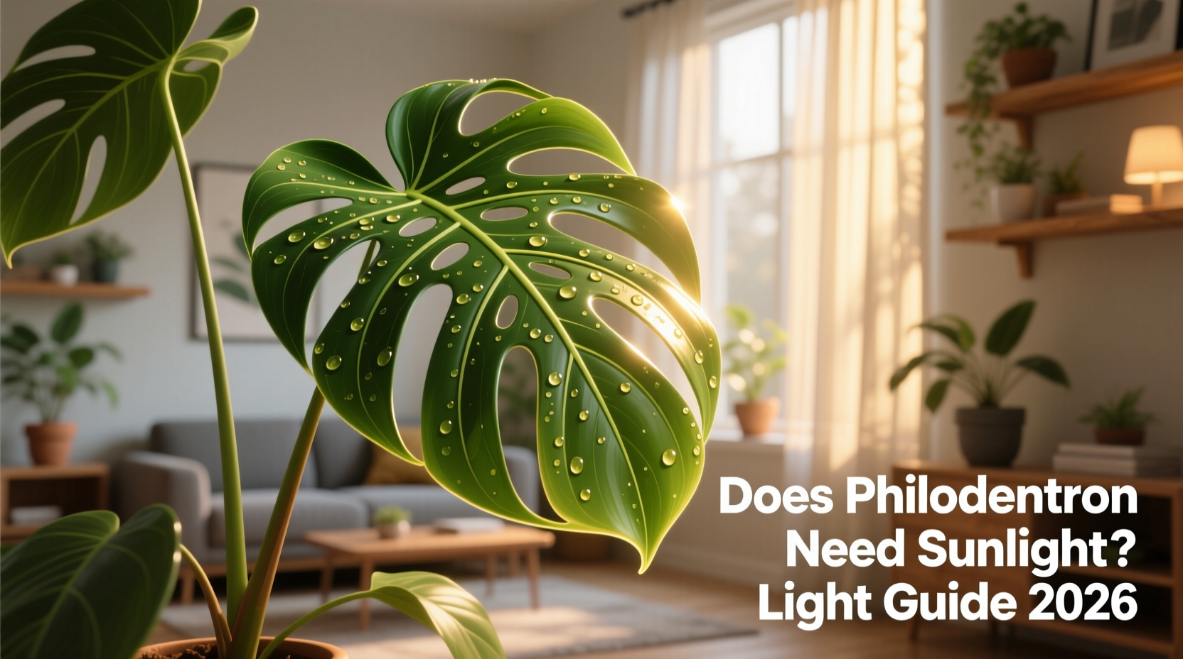 does philodendron need sunlight