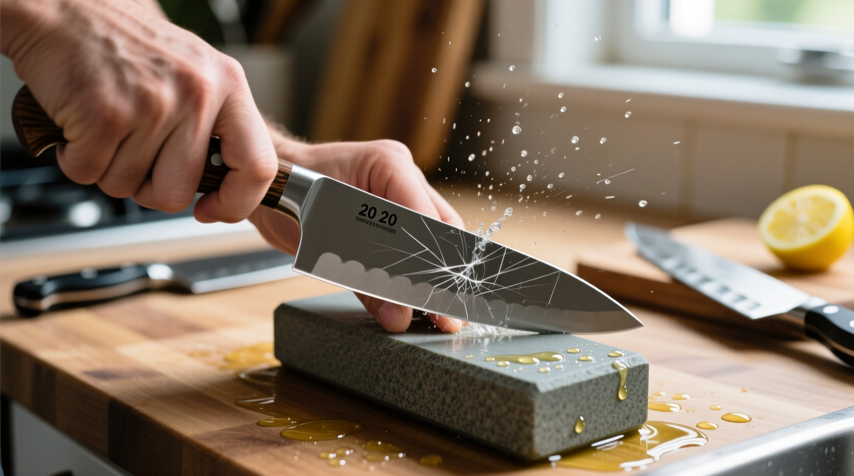 how do i sharpen a kitchen knife