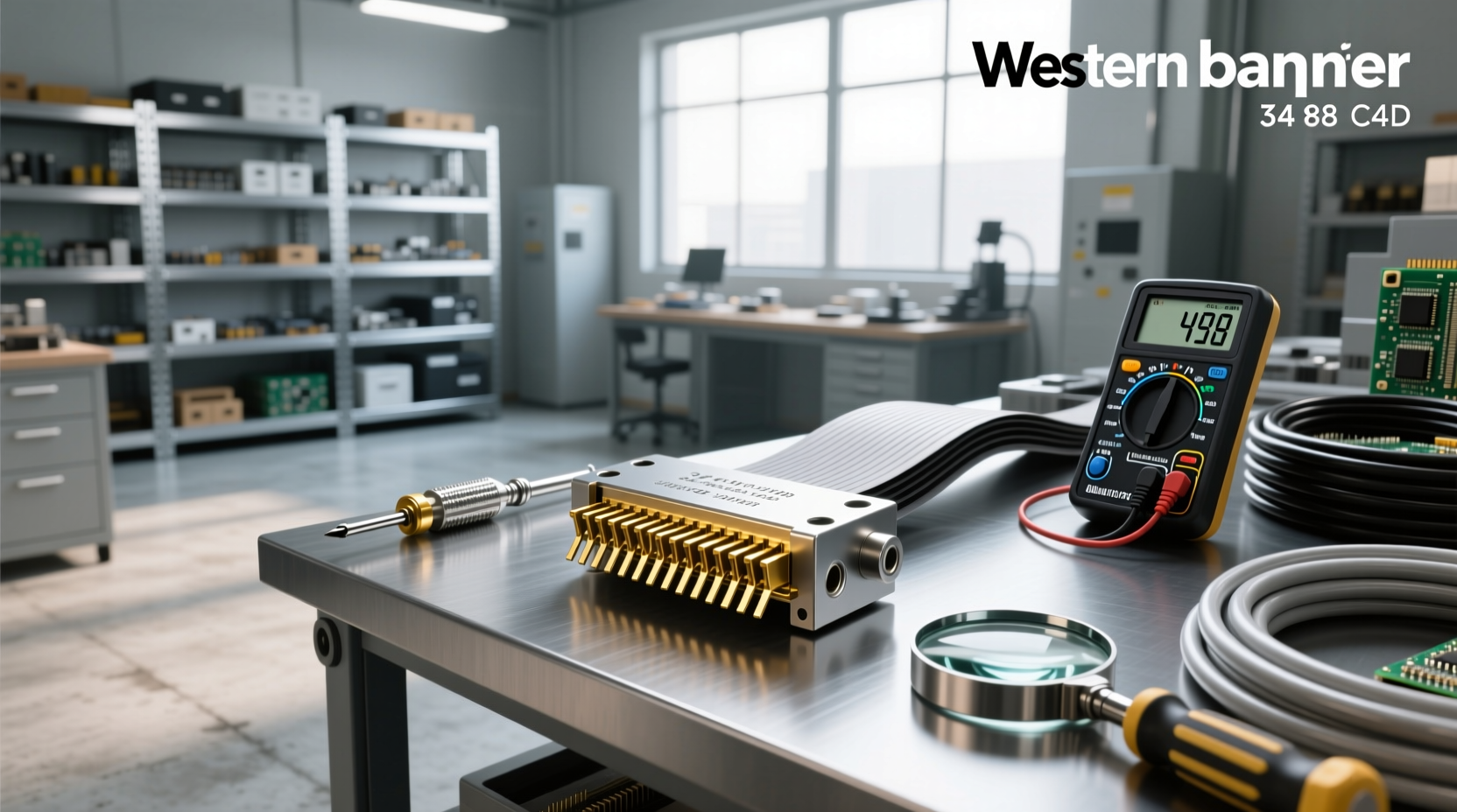 34 pin ribbon cable connector guide