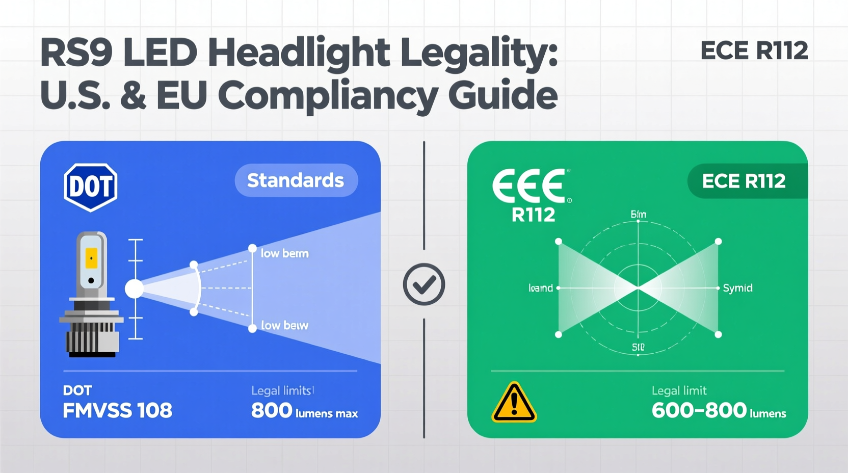 r59 led headlight legality