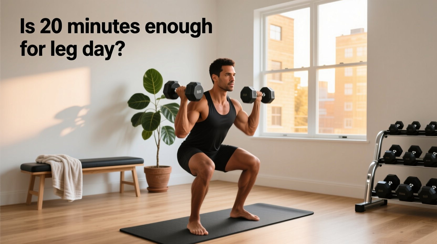 20 minute dumbbell leg workout at home