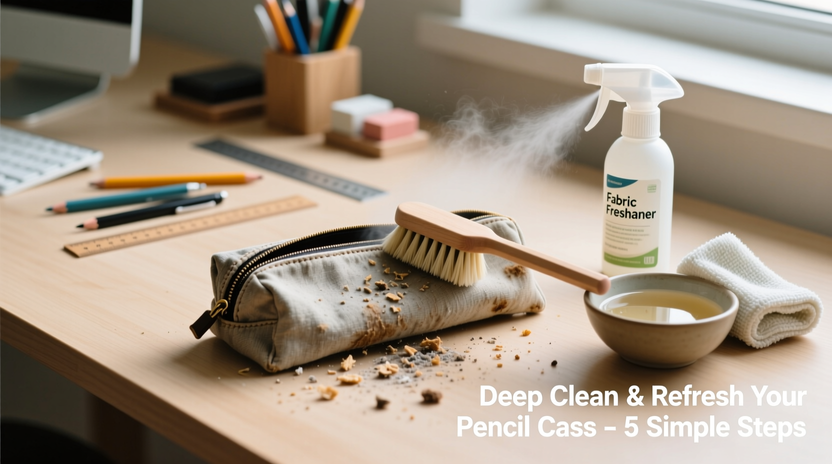 effective methods to deep clean and refresh your fabric pencil case