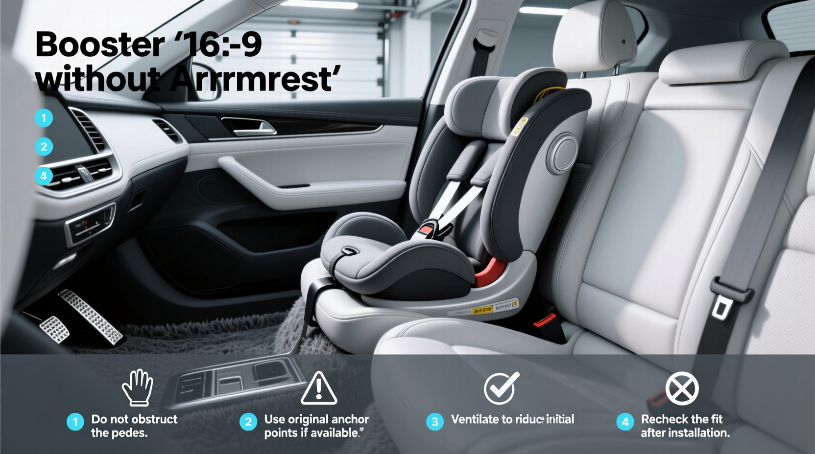 booster seat without armrest