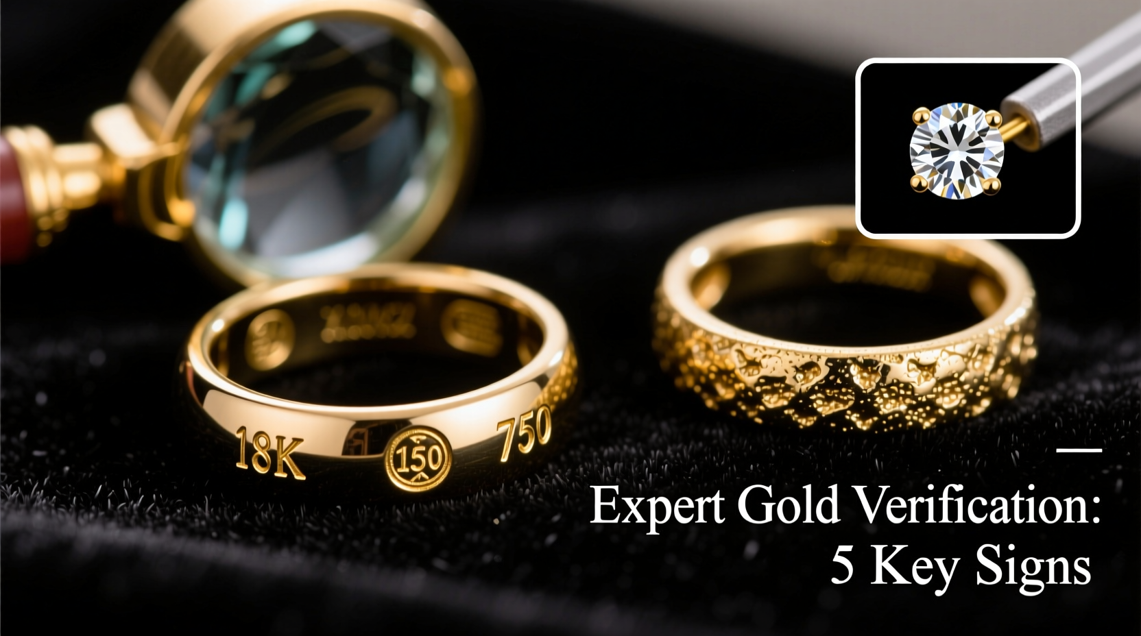 Gold Rings Labelled How To Accurately Identify Real Gold In A Diamond Ring Expert Tips And ...