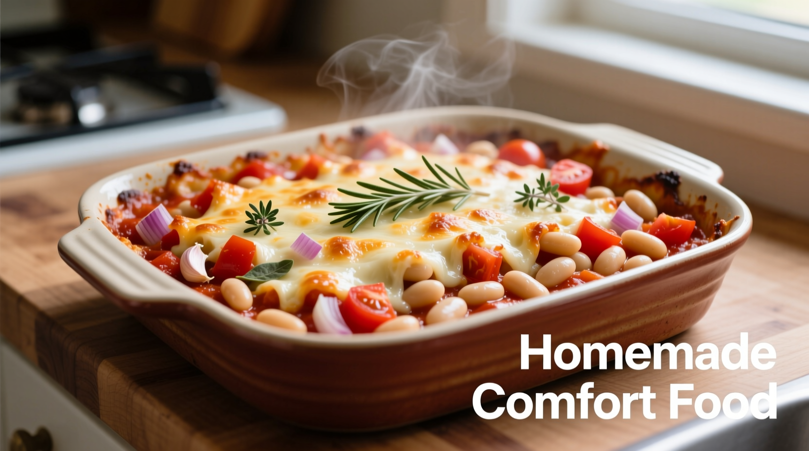 Perfect Cheesy White Bean Tomato Bake Recipe